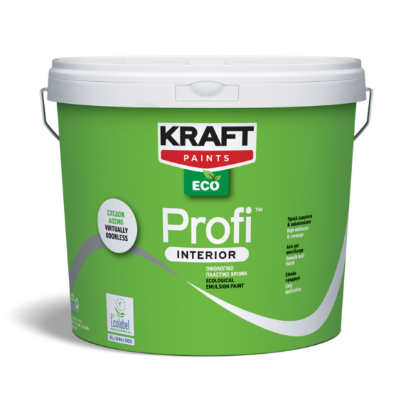 Πλαστικό χρώμα Profi Interior KRAFT Paints  λευκο 0.75 L